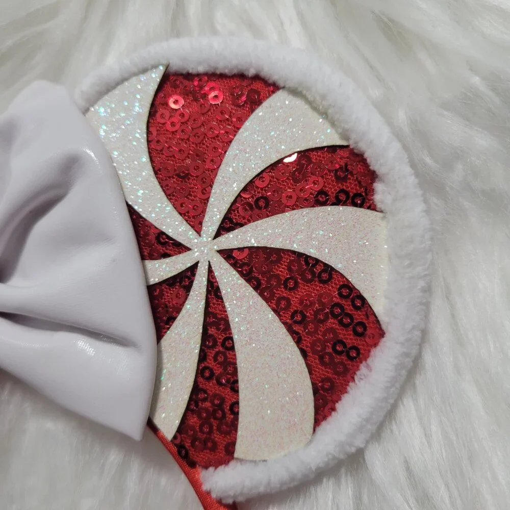 Peppermint Themed Minnie Mouse Ears